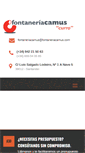 Mobile Screenshot of fontaneriacamus.com